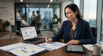 Business leaders implementing AI, cloud technologies, and automation to drive digital transformation and operational efficiency.