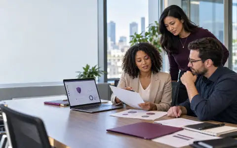 US business professionals reviewing GDPR compliance training and data privacy responsibilities