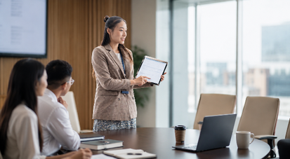 Business leaders managing cybersecurity risks, data protection, and organizational security strategies.