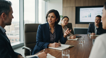 Business leaders promoting ethical leadership, corporate responsibility, and sustainable business practices.